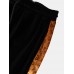 Mens Collegiate Velvet Patchwork Printed Letter Pants